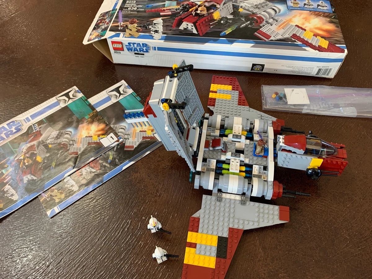 Lego 8019 Star Wars Republic Attack Shuttle 100 Complete w box