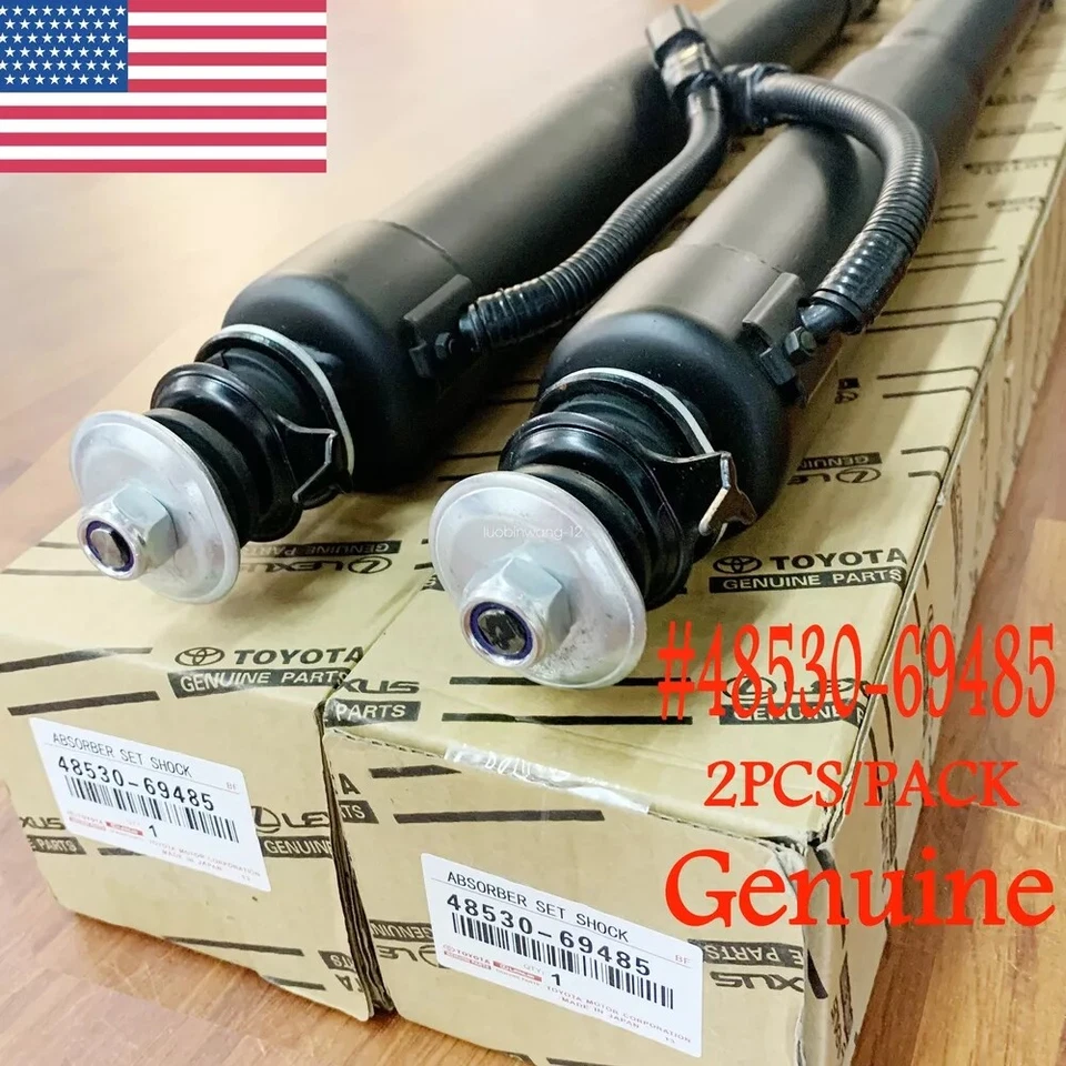 2pcs NEW 48530-69485 Rear Suspension Shock Absorber for 2003-2009 Lexus GX470 - Image 2 of 4