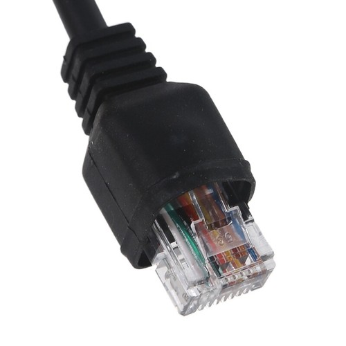 RJ-45 8 Pin to 8 Pin Radio Earpiece Speaker Microphone Cable for Kenwood Mobile - Zdjęcie 11 z 11