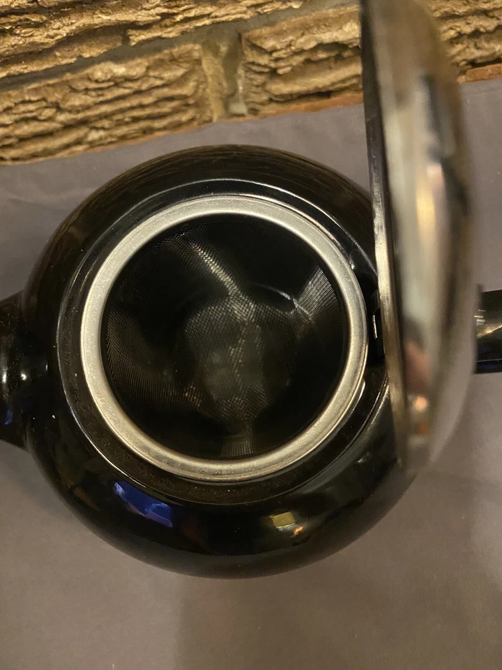 Tetera negra internacional certificada 17 oz utensilios de cocina infusor de acero inoxidable nuevo sin etiquetas Foto 4 de 4