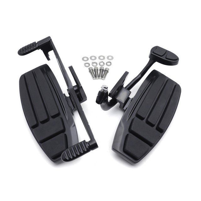 Black Driver Foot Board Floorboard Kit For Honda Goldwing GL1800 F6B