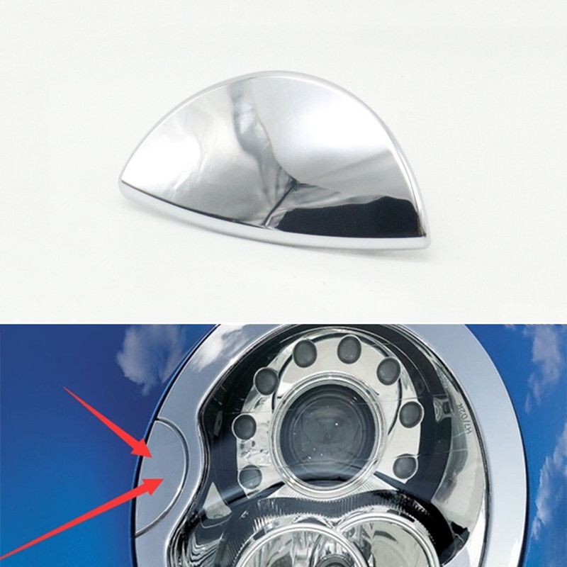 NEW Left Headlight Washer Cover Chrome For Mini R55 R56 R57 Driver Cooper Cover
