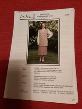 In Ex  Garter Carriage Long Line  Suit Pattern Sheet -for Machine Knitting