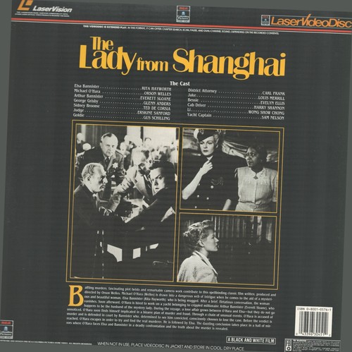 The Lady From Shanghai (1947) Laser Disc *RARE* - Picture 2 of 2