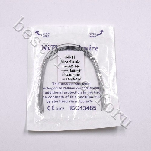 10 Pc Dental Elastic NITI Rectangular Arch Wire Natural Ovoid Square Upper/Lower - Picture 38 of 39