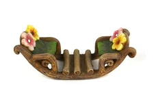 Miniature Fairy Garden Leaf & Flower Double Rocker  - Buy 3 Save $5