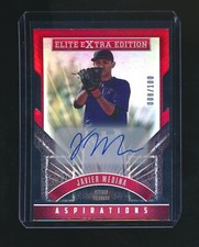 JAVIER MEDINA 2015 PANINI ELITE EXTRA EDITIONS ASPIRATIONS DIE CUT AUTO 008/100