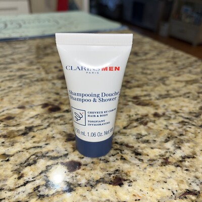 Clarins Men Shampoo & Shower Hair & Body,, 1.06oz ea, New, Sealed