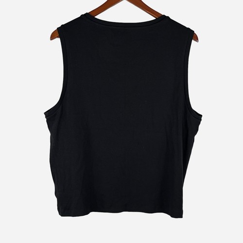 GAP Tank Top 2XL Sleeveless Modern Shell Black Modal Blend Soft NEW - Picture 2 of 10