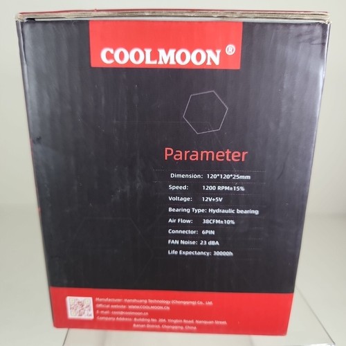 CoolMoon RGB Fans 120mm 4 pack New - Afbeelding 4 van 6