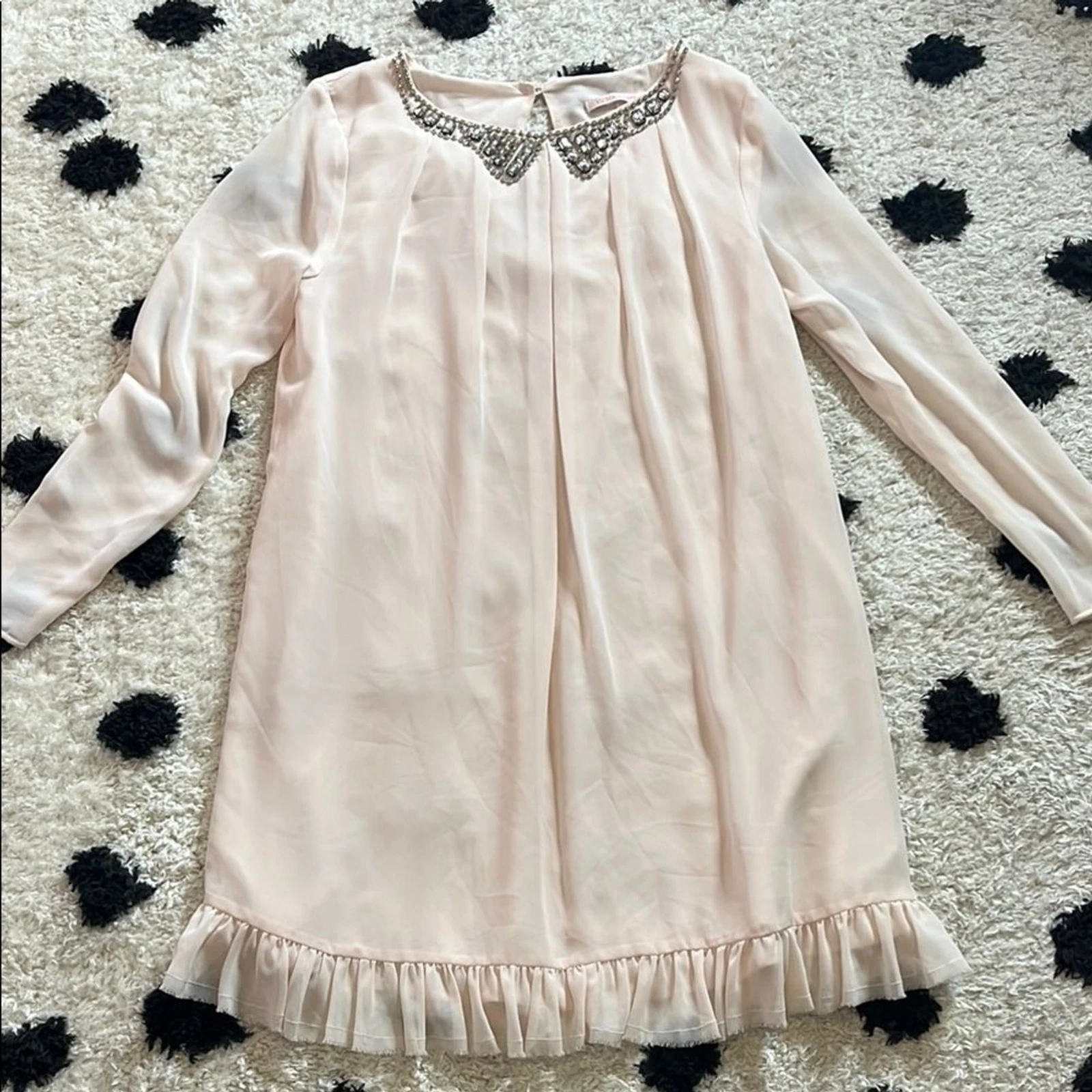 UNDERCOVER Abito rosa elegante Victoria’s Secret taglia small con colletto impreziosito