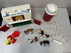 Vtg 1967 Fisher Price Little People Play Family Farm Barn & Silo