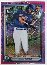 Jensy Rivas 2024 Bowman Chrome 1st Mega Pink /199 - New York Mets