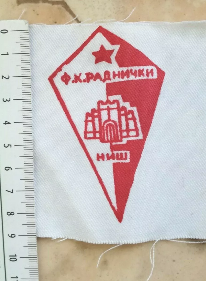 RADNICKI RADNIČKI NIS SERBIA FOOTBALL SLEEVE PATCH SPORT EMBLEM CYRILLIC  LETTER