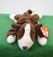 TY-The Beanie Babies Collection -"Bruno" The Bull Terrier. In mint condition