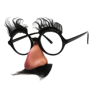 Nase Bart Spaßbrille Partybrille NEU Brille Slapstick mit Augenbrauen