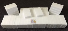 50 PACK Melamine Sponge Eraser Heavy Duty Extra Durable 3/4" Works Like Magic 