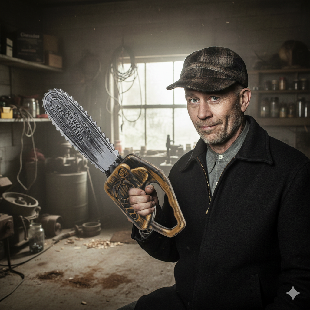 Ed Gein Fake Chainsaw Plastic Texas Massacre Halloween Fancy Dress