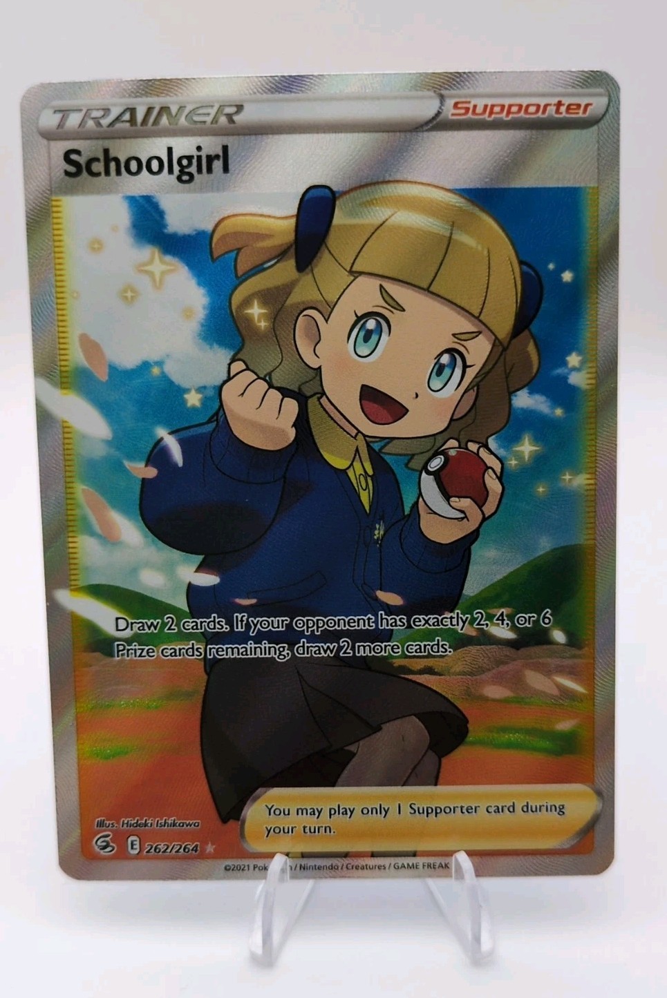 Schoolgirl (Full Art) 262/264 SWSH08: Fusion Strike Ultra Rare Pokemon Card