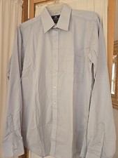 Vintage Givenchy Monsieur Shirt 15 1/2 Tapered Fit Pale Blue Chest 40