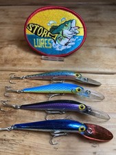 Vintage Storm Pre Rapala (4) Deep Jr. Thunder...