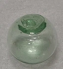 Blown Art Glass Light Green Float Ball Orb Blenko Vintage Sphere