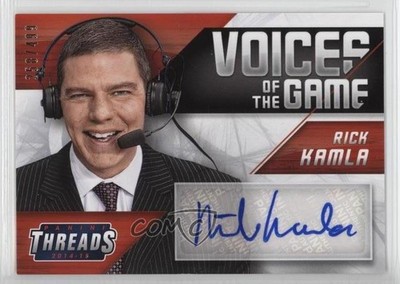 2014-15 Panini Threads Voices of the Game 258/499 Rick Kamla #2 Auto 7v7