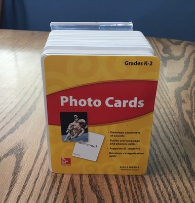 MCGRAW HILL WONDERS READING / PHOTO CARDS / GRADES K - 2 / 260 CARDS