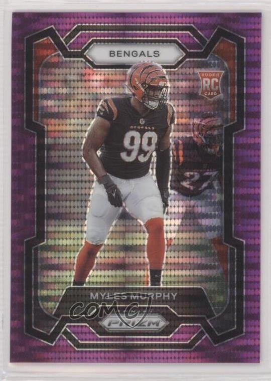 2023 Panini Prizm Rookies Purple Pulsar Prizm Myles Murphy #320 Rookie RC 00t5