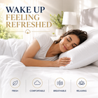 4x Pillow Protectors Washable Anti allergic Zipped Entry 100%Cotton 74x48cm Size