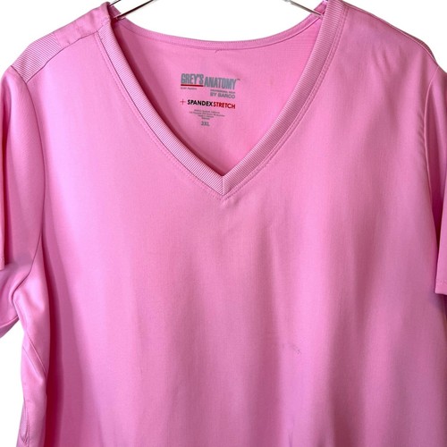 Grey's Anatomy by Barco Nurse Scrubs in Pink Lemonade Women's Size 2XL - Picture 2 of 13