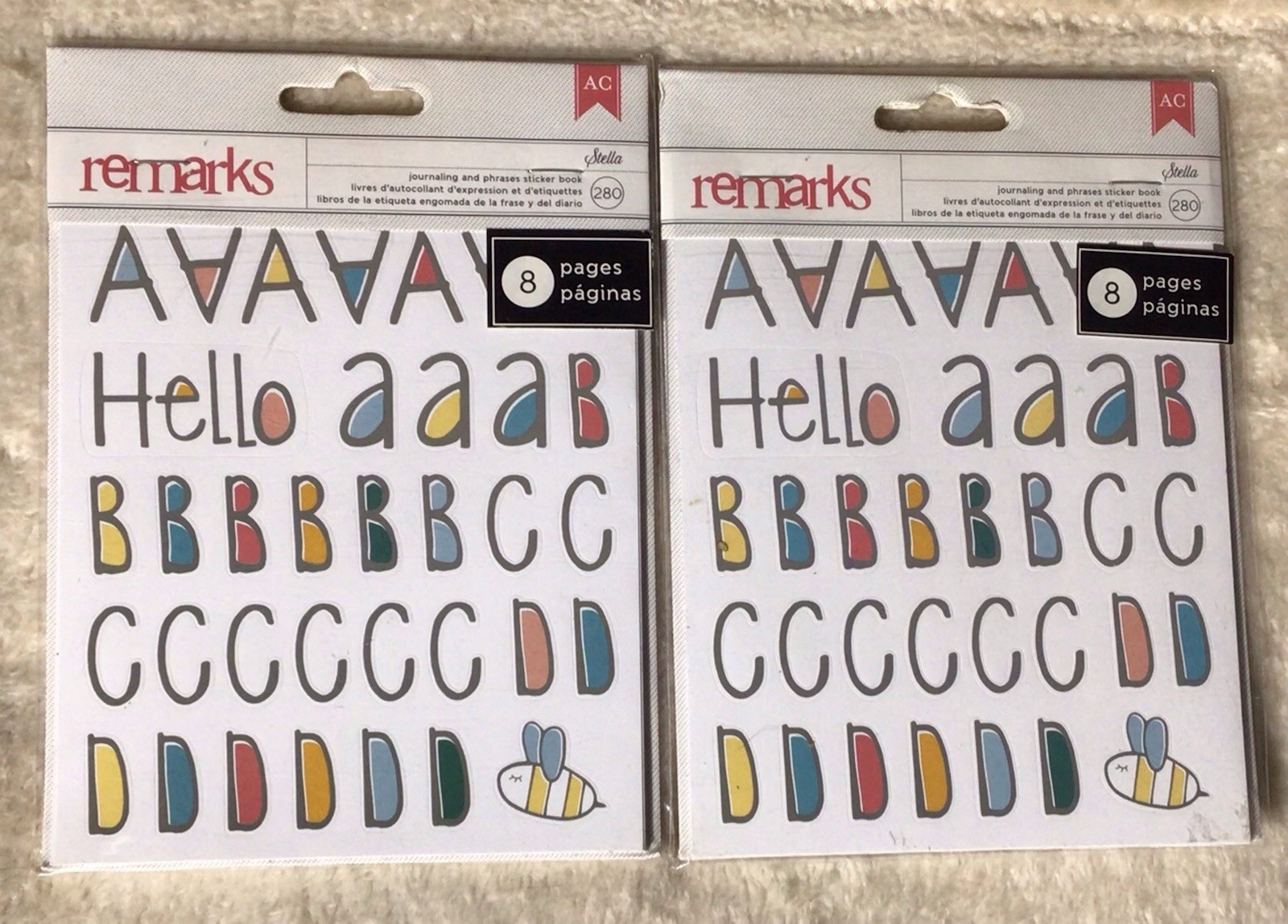 American Crafts Remarks Journaling And Phrases Sticker Books