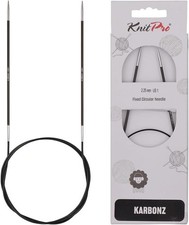 KnitPro ::Karbonz Circular Needles:: 1 US 40 in / 2.25 mm 100 cm