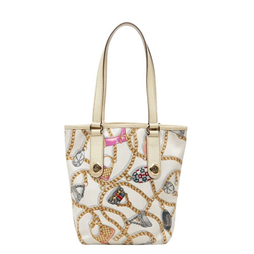 Gucci Logo Chain Handbag Accessory Motif Mini Tote Bag 153361 Whit... GZl1jgjc