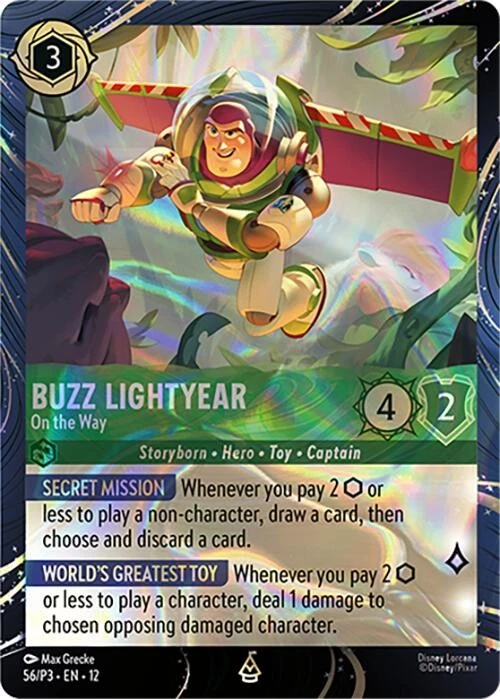 Buzz Lightyear-On the Way 56 Disney Lorcana Promo Cards for sale Buzz Lightyear-On the Way 56 Disney Lorcana Promo Cards for sale