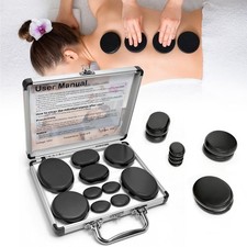10Pcs Hot Stones Massage Set,Hot Stones Massage Warmer Kit,Portable Hot Stone...
