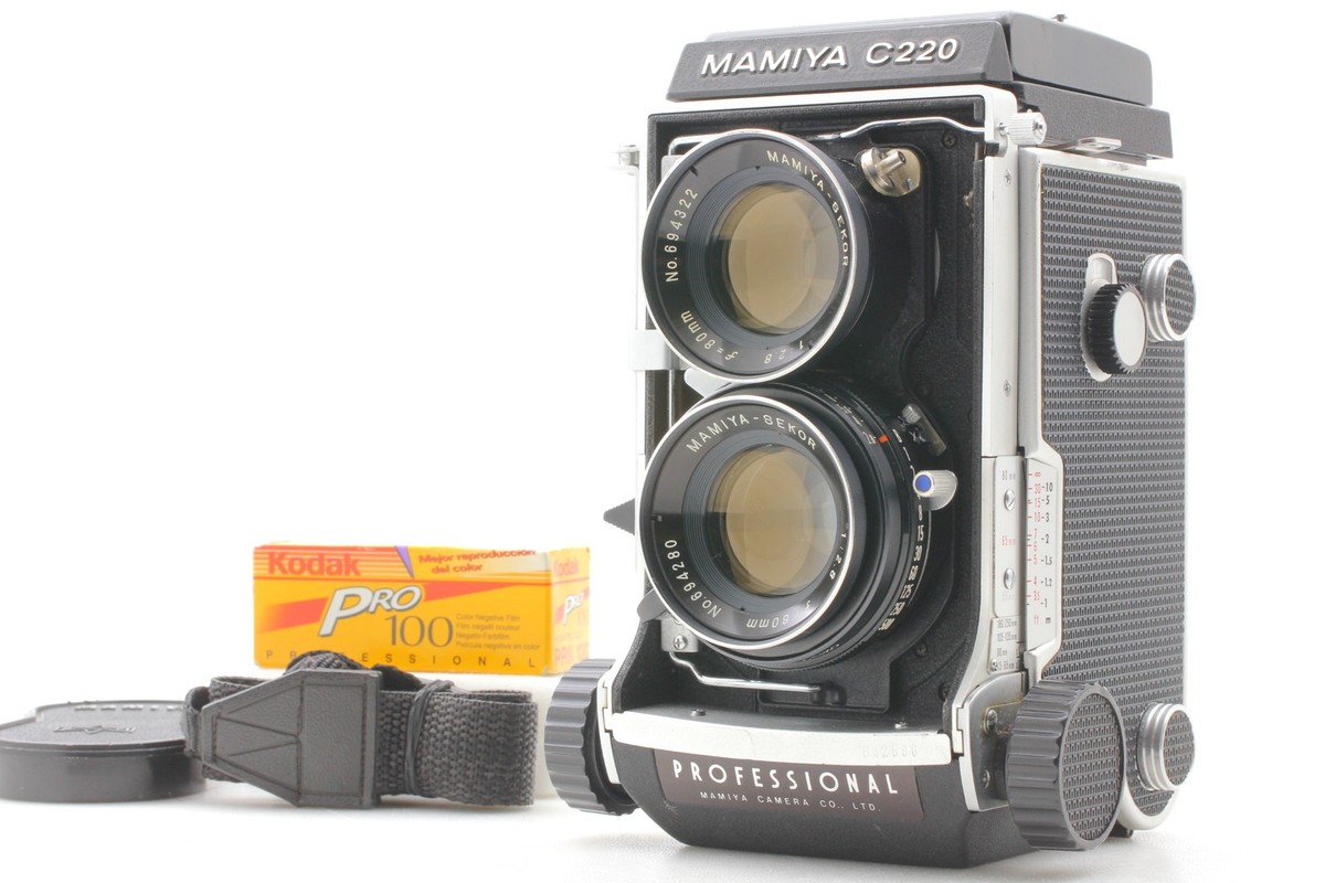 MAMIYA C220 PROFESSIONAL 1:2.8 f＝80mm Blue Dot [MINT] Mamiya C220 Professional Camera 80mm f/2.8