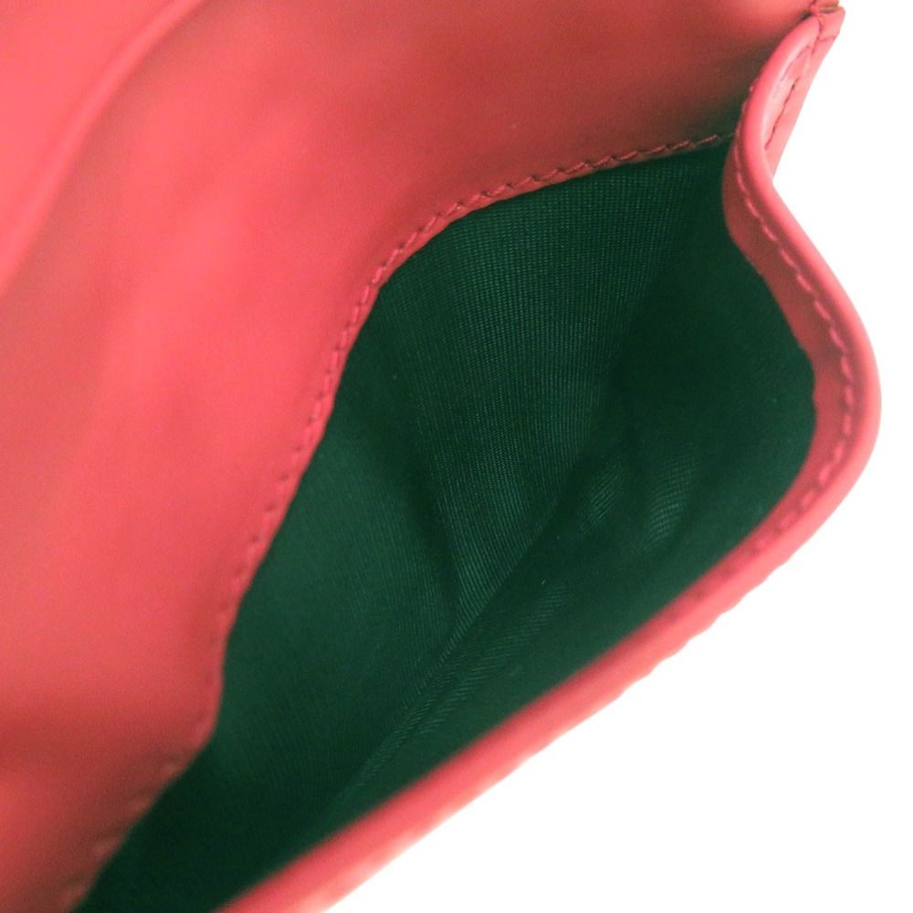 Balenciaga Grid Leather Card Case Red Women’s Italy thumbnail 4