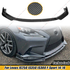 For Lexus Is250 Is350 Is300 F-sport 14-16 Carbon Style Front Bumper Lip Splitter
