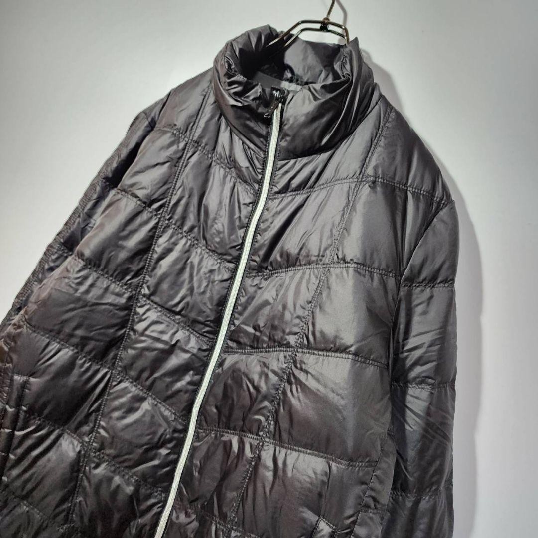 CONVERSE Down Jacket M Simple Plain Drawcord Black - image 3