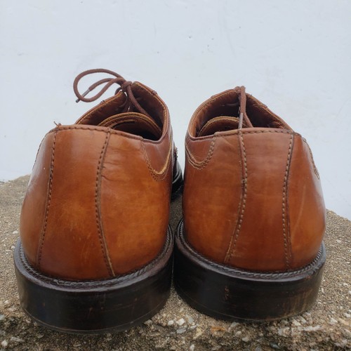 Cable & CO 4209 Brown Leather Lace Up Dress Shoes Made in Italy Vero Cuoio 11,5D - Picture 14 of 23