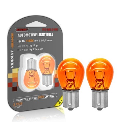 ALKOREY-1156 S25 PY21W Miniature Bulb,2100K Amber Light,12V 21W Ba15s,Replace...