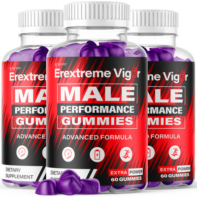 (3 Pack) Erextreme Vigor Gummies Advanced Vitamin Formula Supplement 180 Gummies