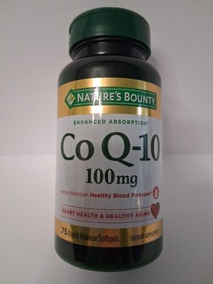 Nature's Bounty CoQ10 100 MG 75 Ct Exp 01/28