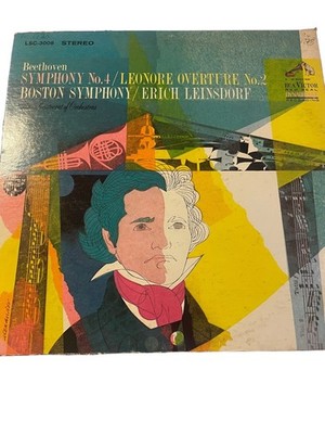 Beethoven Symphony No.4 Leonore Overture No.2 LP Record 1968 RCA Victor
