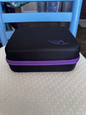 Essential Oils Hard-Shell Travel Carrying Case Purple And Black