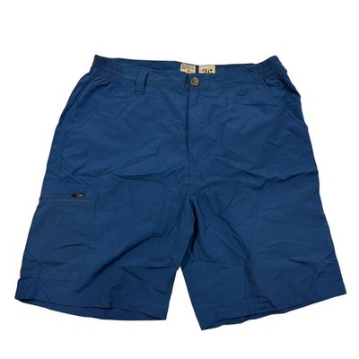 Red Head Brand Co. Partial Elastic Waistband Cargo Shorts 100$ Nylon Blue 36