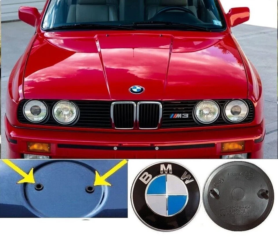 Original BMW 82mm Coche Delantero/Trasero/Capó/Baúl Emblema Insignia Logo Genune Foto 3 de 4