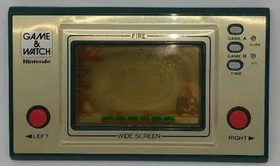 Nintendo GAME and WATCH FIRE Widescreen Boxed with Manual Japan