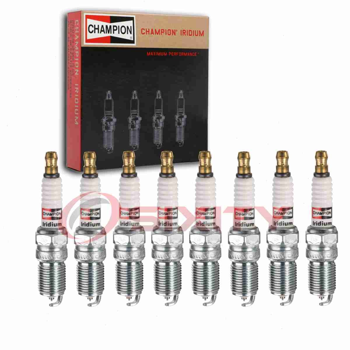 8 pc Champion Iridium Spark Plugs for 2002 Lincoln Blackwood 5.4L V8 tu